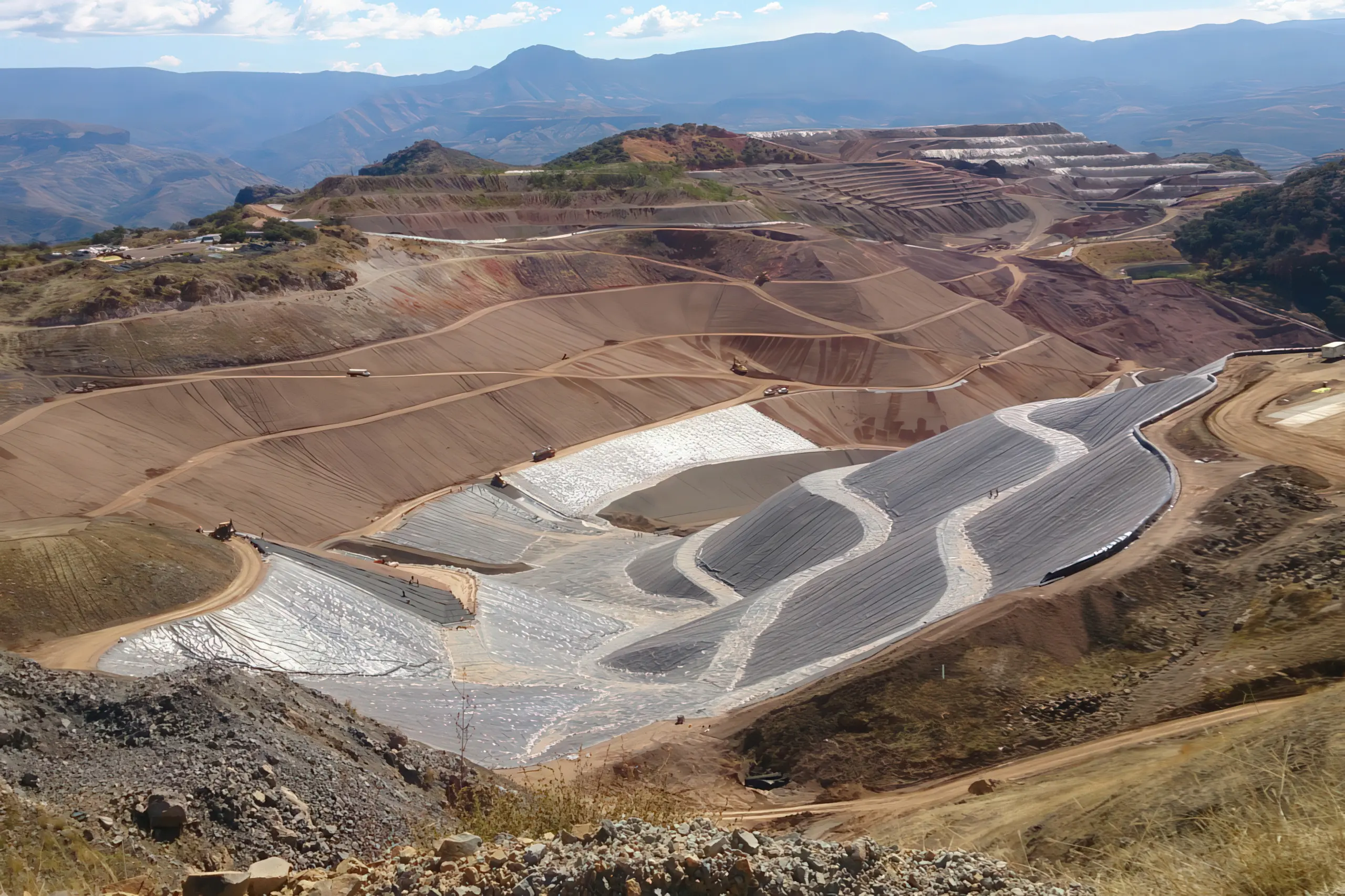 Operación minera a cielo abierto